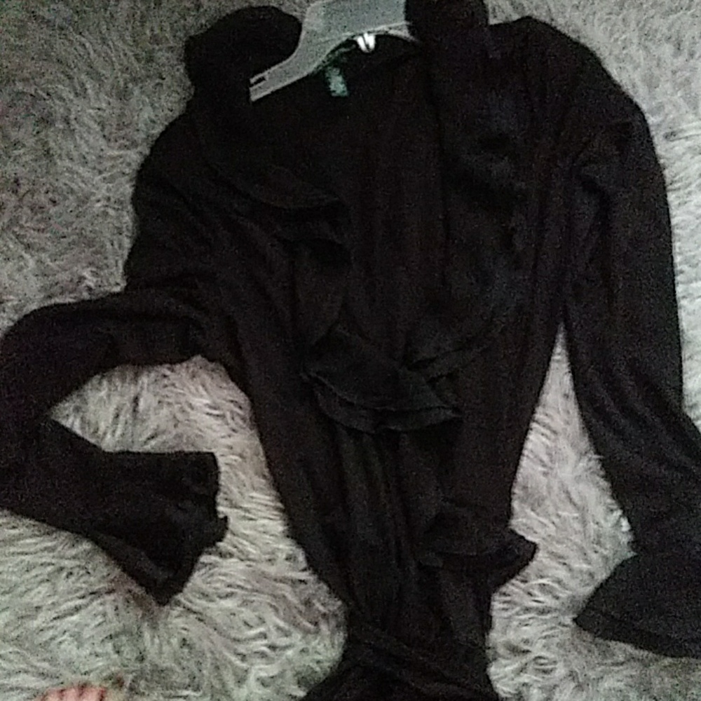 Ralph Laure wrap dress with ruffles